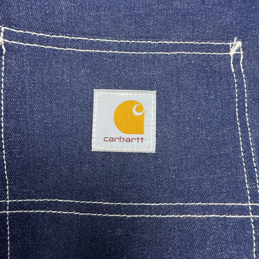 Carhartt B03 DNM Mens Denim Logger Dungaree Carpenter Pants Blue 29x30 NWT